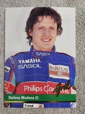 1992 Grid Motorcard Formula 1 Stefano Modena #63