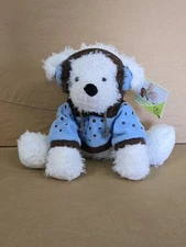 Hug Fun  International 2010 St. Jude  WINTER PUPPY DOG w/ BLUE HOODIE  Plush TOY