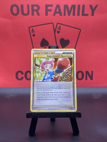 Interviewer's Questions 77/95 Unleashed Regular Uncommon Pokemon TCG 2010 VLP - Picture 1 of 6