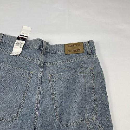 Vintage Tommy Hilfiger Denim Shorts Men's Size: 34 Carpenter New - Picture 17 of 20