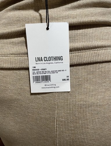 LNA Sophie Rib Top NWT and Steph Rib Skirt NWOT in Heather Sand Size XS - Picture 6 of 6