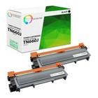 2Pk TCT Prem TN630 TN660 Black Jumbo for Brother HL L2300D Compatible Toner