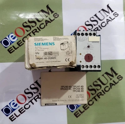 SIEMENS 7PU4140-2QN20 ELECTRONIC TIMER VOLTAGE 220VAC FREE FAST SHIPPING - Image 1 of 4