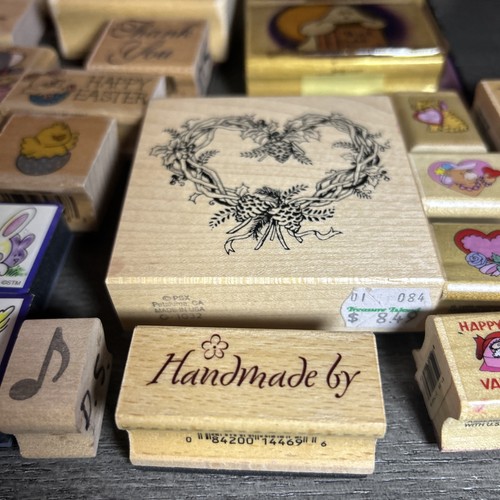 Huge Rubber Stamp Lot Hoildays!! Some Retired -- Xmas Easter Birthday Over 60!! - Picture 11 of 11