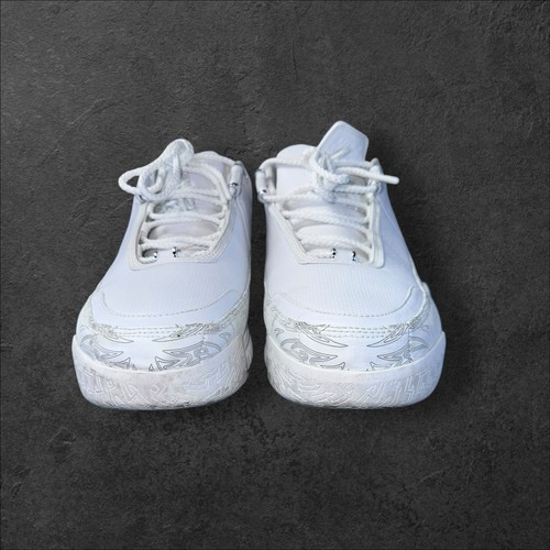 Talla 12 - Nike Zoom Lebron 2 Bajo Blanco Metálico Plateado Lanzamiento 2005 De Colección Para Hombres - Imagen 4 de 14