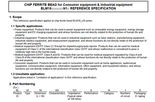 QTY (3024) BLM18RK471SN1D MURATA 0603 470 Ohm SMD CHIP FERRITE BEADS ROHS - Picture 3 of 4