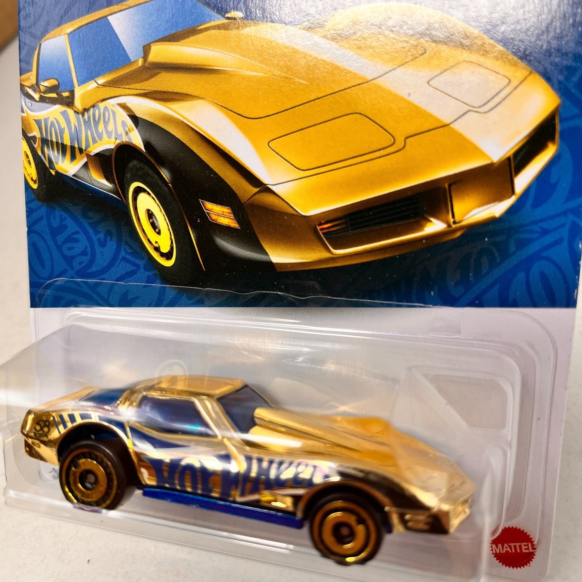 Corvette Stingray * CHASE * 2025 Hot Wheels 58th Anniversary Blue