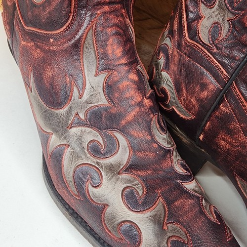 Bota de Vaquera Dan Post Zephyr Roja Lijada DP3542 11′′ Mujer Talla 10 - Imagen 5 de 24