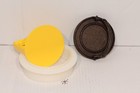 burger press: 1 plastic forming press 1 seasoned cast iron press approx: 4"