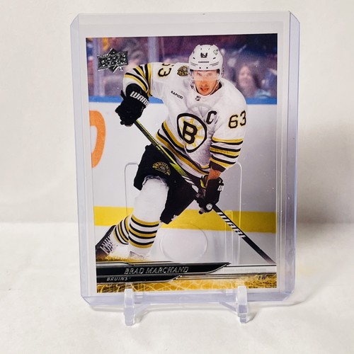Brad Marchand 2024-25 cubierta superior corte transparente paralelo #15 Boston Bruins - Imagen 1 de 4