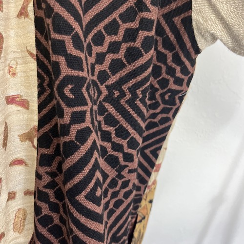 AS HRO Jacket Size XL Egyptian Art to Wear Silk Bld Pockets 3/4 Sleeve Oversized - Picture 8 of 14