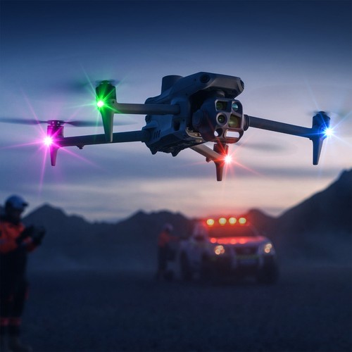 12x Wireless RGB LED Strobe Lights USB Rechargeable w/ Remote Control for Drone - Foto 23 di 23