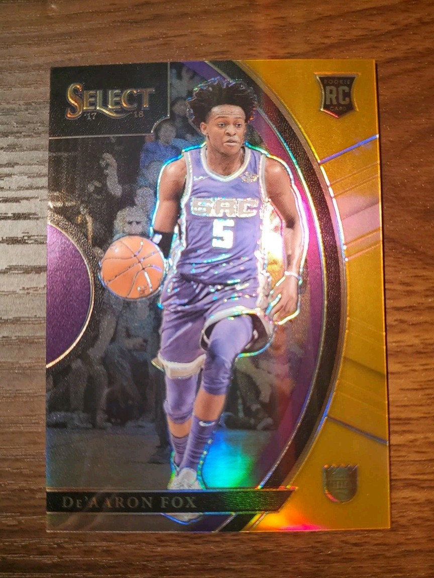 2017-18 Panini Select Orange Prizm #49 De'Aaron Fox RC 28/75
