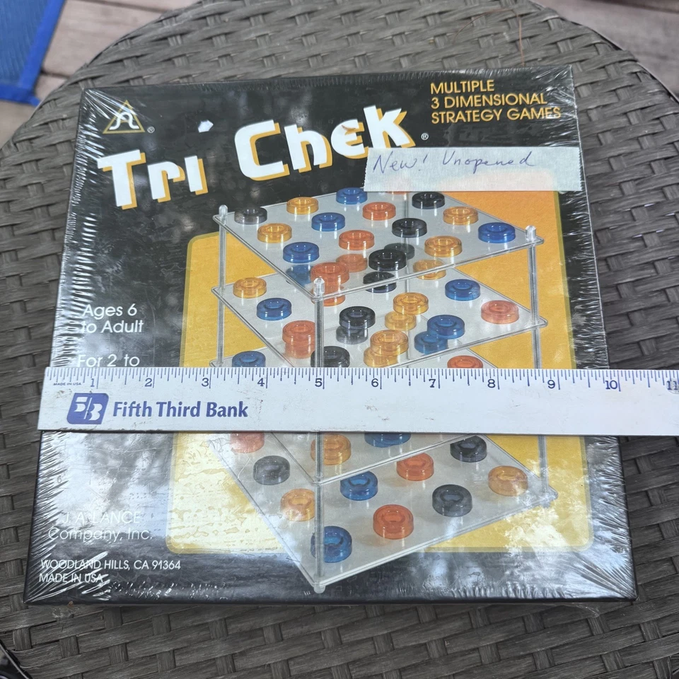 Tri Chek Multiple 3 Dimensional Strategy Game J A Lance Sealed 1987 USA MADE VTG - Image 4 of 4