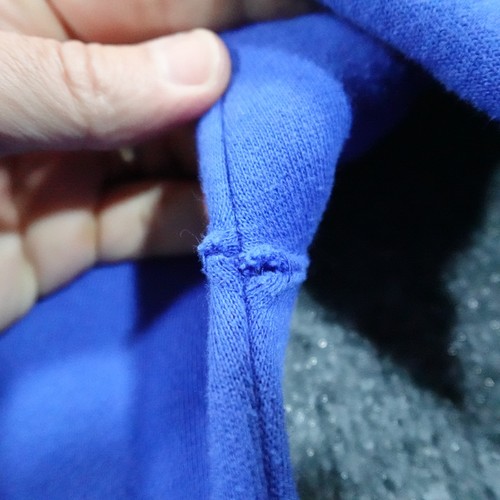 Vintage Gap Sweatshirt Adult M Blue Mock Neck Blank Pullover Spell out 90s 14004 - Picture 8 of 10