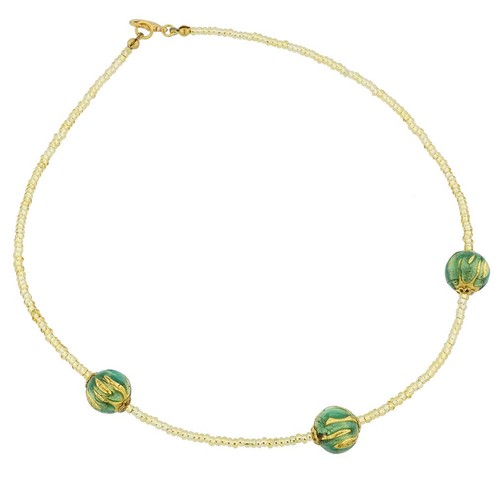 GlassOfVenice Murano Glass Royal Aqua Balls Necklace - 第 1/9 張圖片