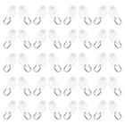 300 Pcs Curtain Track Pulley Curtain Curtain Track Wheels with Hook