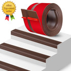Stair Edge Trim Vinyl Stair Nosing 4.3Self Adhesive Nose Molding Non-Slip Rubber