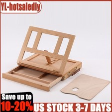 Wooden Table Easel W/ Storage Drawer Portable Artist Easel Painting Supplies US