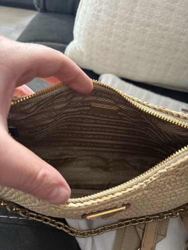 Authentic Prada Re-Edition 2005 Raffia Crochet Crossbody Bag - Picture 6 of 8