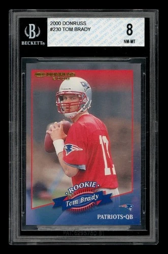 2000 Donruss: #230 Tom Brady /1325 BGS 8 NM-MT