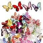  50 Pcs Decorative Butterflies Cake Butterfly Decorations Embellishments