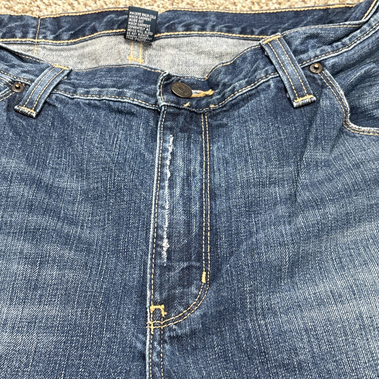 Polo Ralph Lauren Jeans Mens 33x30 Actual 31 X 29 Blue Denim - View 7