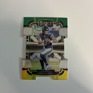 2023 Panini Select #18 Tyson Bagent Green and Yellow Prizms Die Cuts