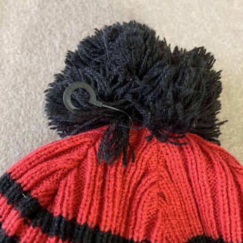 NFL NEW ERA KANSAS CITY CHIEFS Cuffed Pom Beanie New Hat One Sz Fleece Lined Red - 第 3/4 張圖片