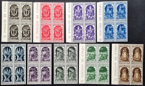 Italia Regno 1934 MNH Annessione di Fiume Serie completa in quartine Sass. S. 71 - Picture 2 of 3