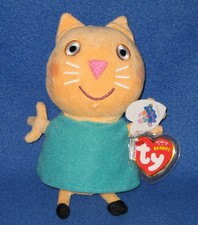 TY CANDY CAT the BEANIE BABY (PEPPA PIG) - MINT with MINT TAGS