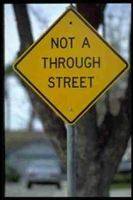 363004 Not A Through Street A4 Photo Print