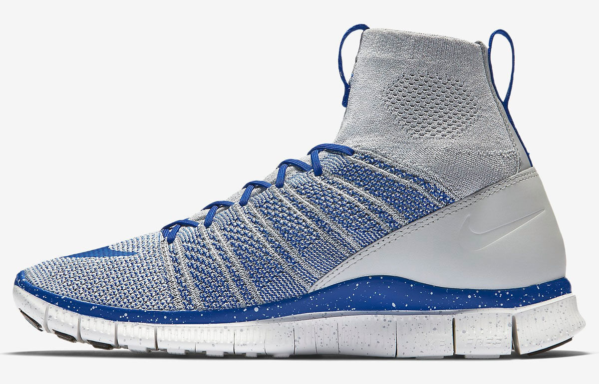 Nike Free 5.0 5.0 5.0 Flyknit Mercurial Grey Royal bluee 805554-003 Men's Size 11.5 200 65ae74 Nike Free 5.0 5.0 5.0 Flyknit Mercurial Grey Royal bluee 805554-003 Men's Size 11.5 200 65ae74