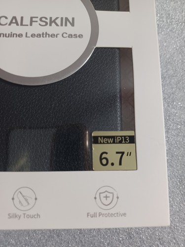 WIWU Calfskin Genuine Leather Phone Case for iphone 13 6.7" NEW - Picture 3 of 11