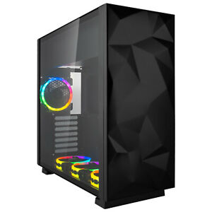 Rosewill-ATX-Mid-Tower-Gaming-RGB-Computer-Case-with-Tempered-Glass-and-Fans