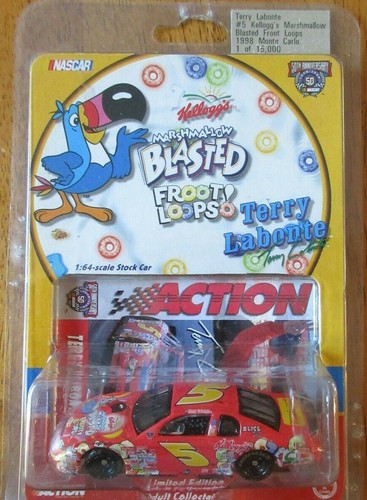 Terry Labonte #5 Kellogg's Mashmallow Fruit Loops 98 Monte Action Racing 1:64 - Picture 1 of 8