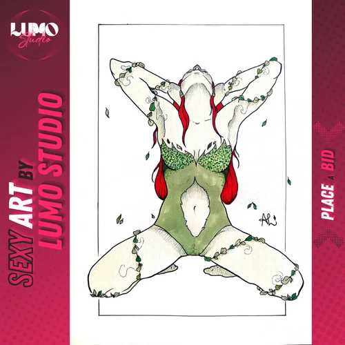 Poison Ivy (09"x12") by AL - Lumo Studio Original Comic Art