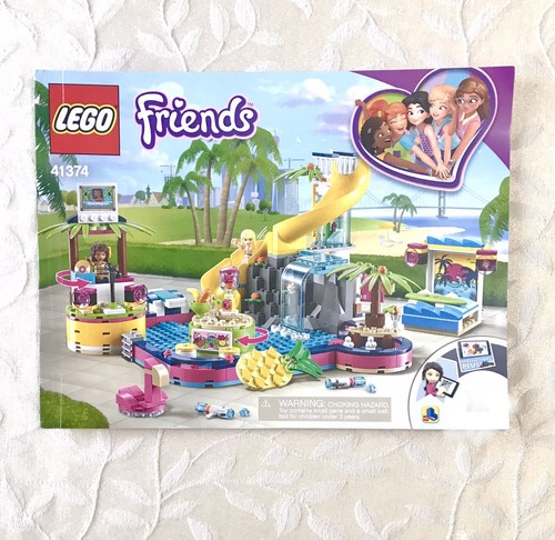 LEGO 41374 Instruction Booklet Manual Friends Andrea’s Pool Party - Picture 1 of 2