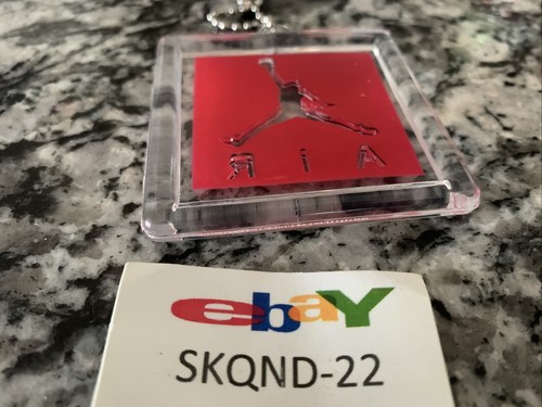 Nike Air Jordan Jumpman Shoe Hang Tag Keychain with Chain FREE SHIPPING - Picture 5 of 7