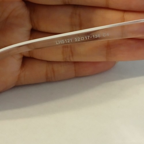 Women's Stylish Crystal Clear Square Eyeglass Frames 52-17-136 mm - Bild 4 von 6