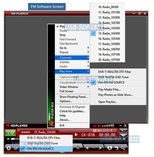 4-In-1 FM DAB Radio Tuner Recorder SDR Receiver For Windows 11 Win10 Win7/8 - Picture 4 of 7