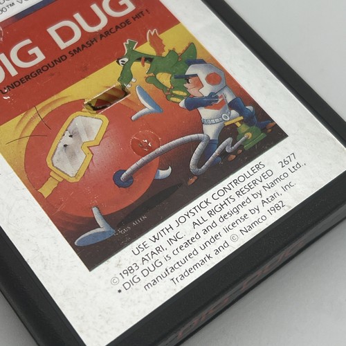 Dig Dug Atari 2600 Video Game Cartridge Untested Nice Label Vintage - Picture 5 of 5