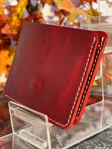 Circles Premium Herren zwei-/dreifach faltbare Brieftaschen echtes Stierfell Vollnarbig BHE-001 - Bild 5 von 8