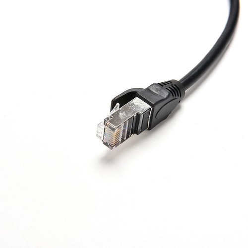 RJ45 Male to Female Screw Panel Mount Ethernet LAN Network Extension Cable - Picture 6 of 6