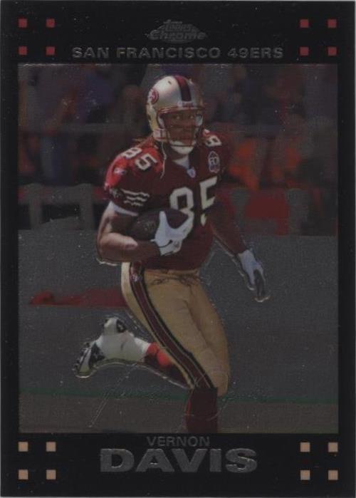 2007 Topps Chrome Vernon Davis #TC90 - 1 of 2