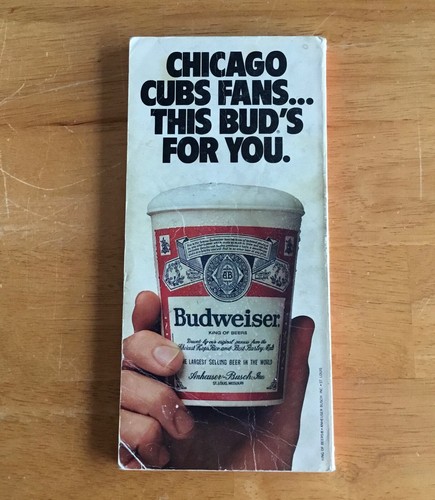 Guía de medios de béisbol de los Chicago Cubs 1983 MLB - Imagen 2 de 2