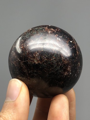 Garnet Polished Sphere 7.3oz Natural India Gemstone Health Vitality Reiki N17 - Picture 5 of 12