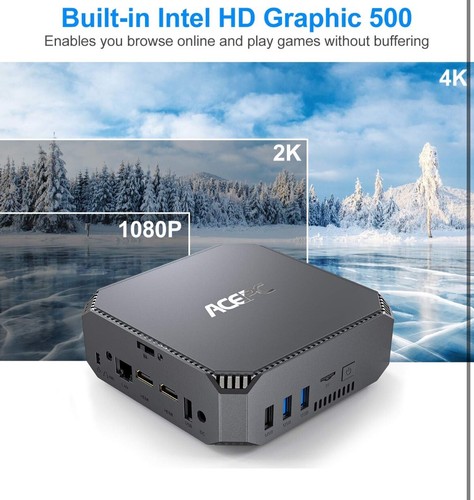 ACEPC Mini PC AK2 Apollo 6GB Ram 128GB SSD WIFI/ETH - Picture 4 of 7
