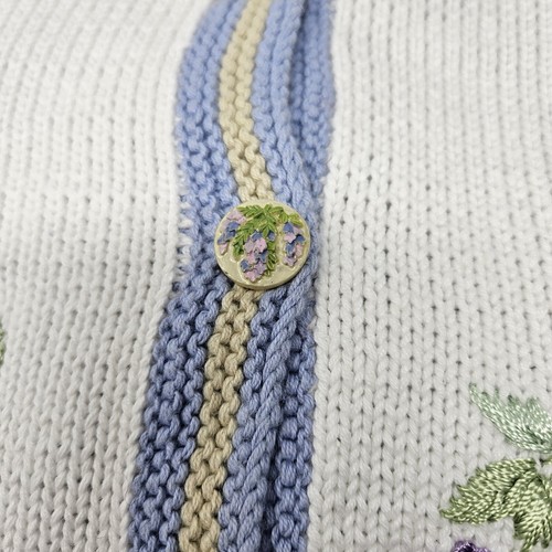 Storybook Knits Cardigan Sweater 3X NWT At Home In Wisteria Art To Wear Birds - Picture 7 of 14