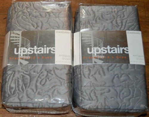 UPSTAIRS DRANSFIELD ROSS Antigua Paloma Silver 3P FULL/ QUEEN COVERLET SET NEW - Picture 6 of 12